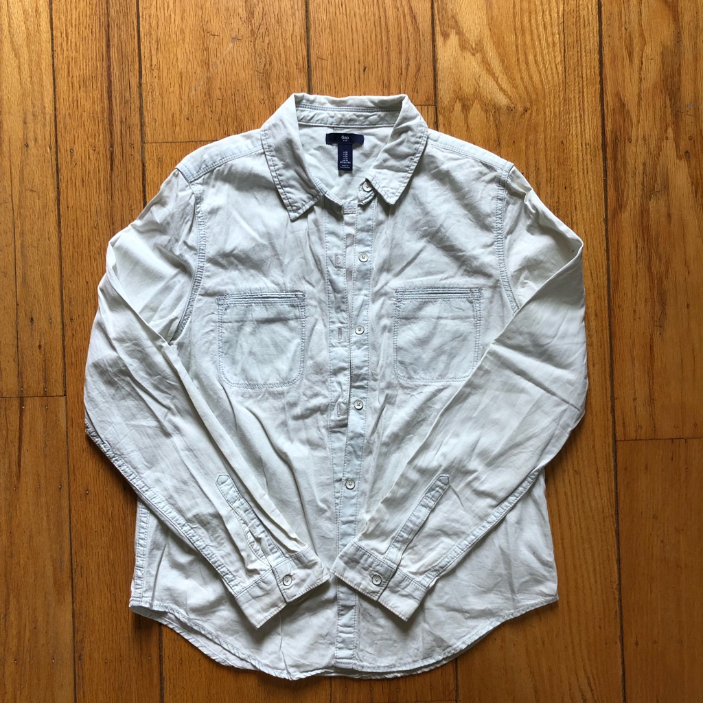 Gap Lightblue-White Button Down